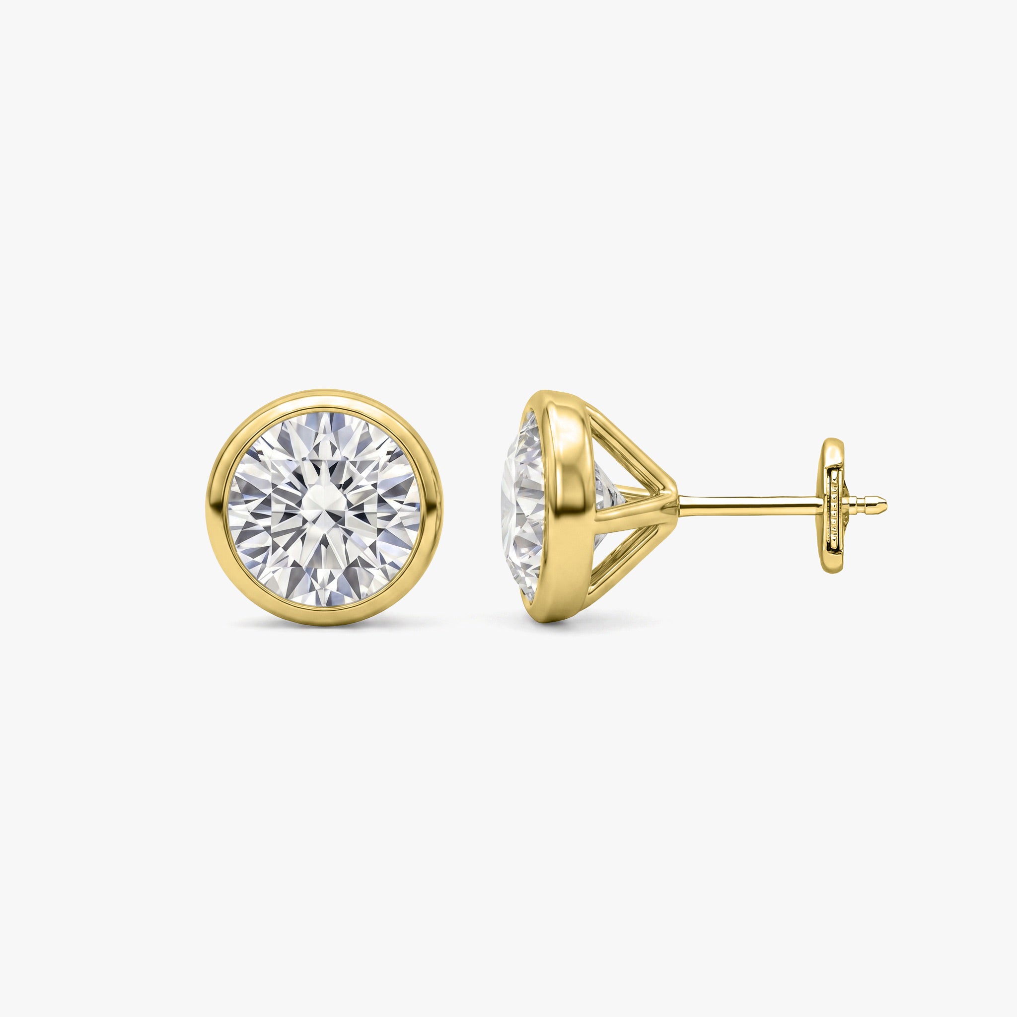 The Sadie Sparkle | Round Bezel Studs 142