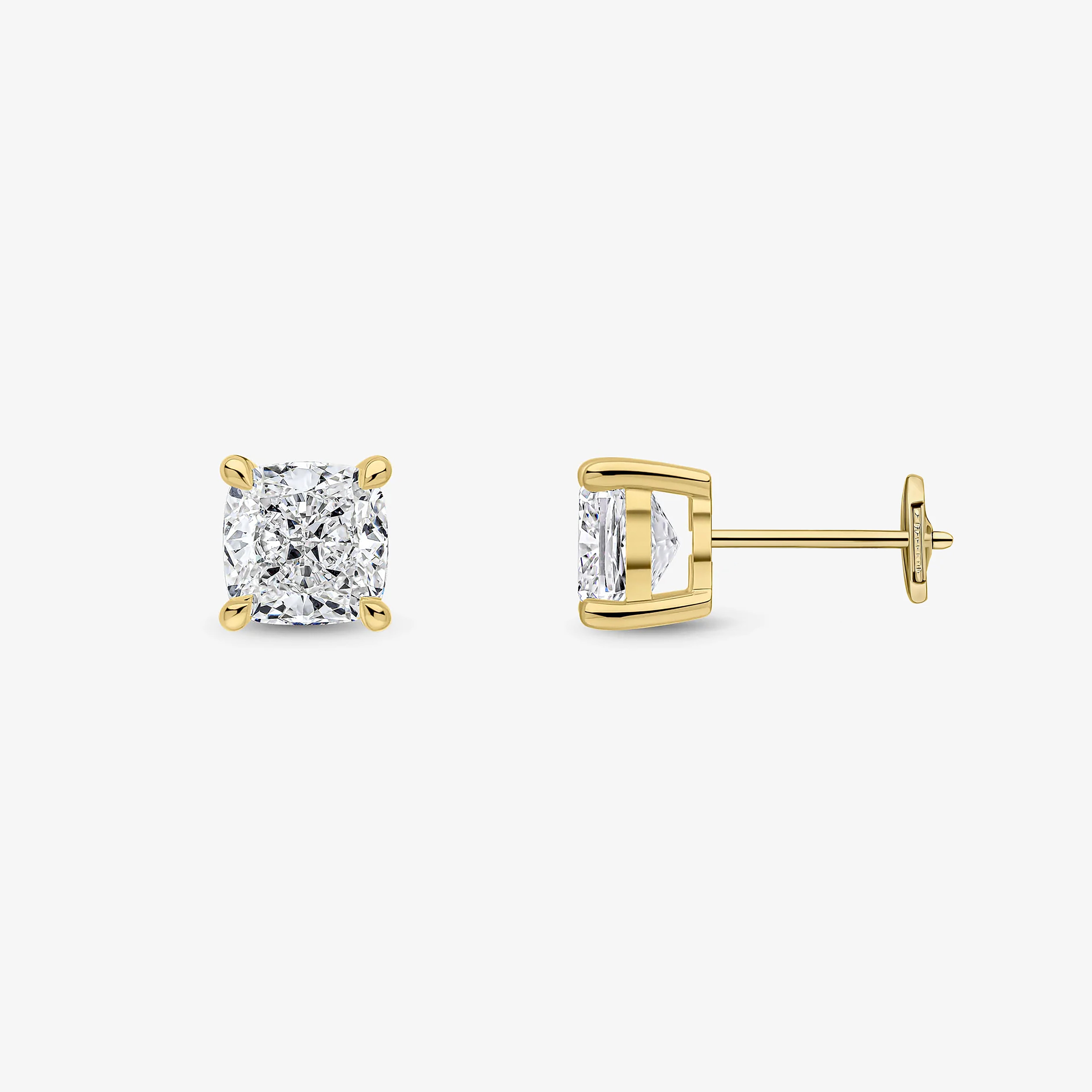 Cushion Cut Studs