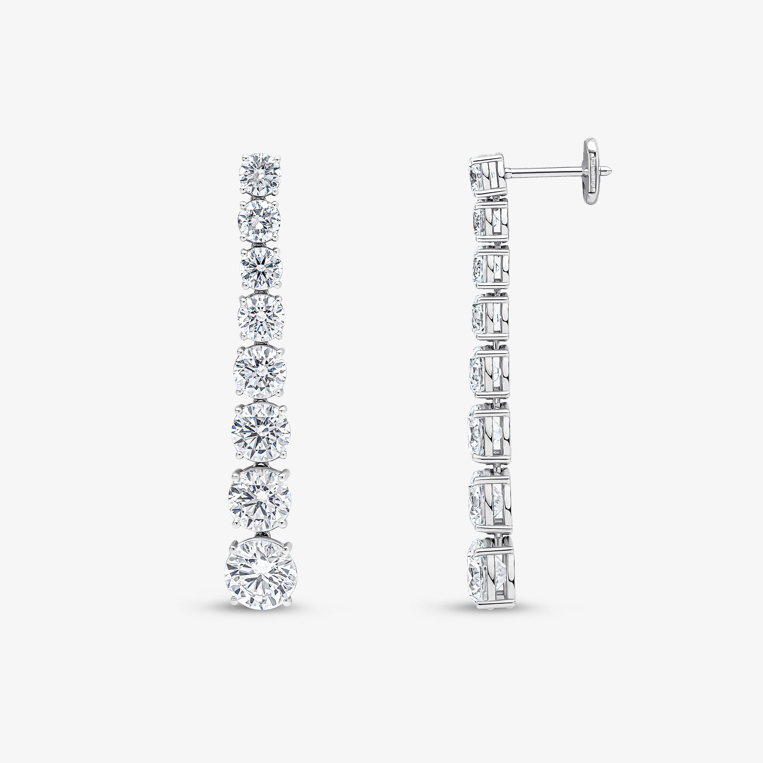 Graduated Tennis Earrings