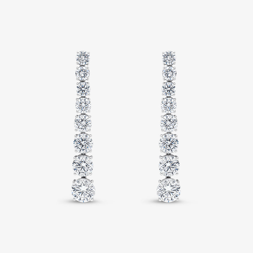 Graduated Tennis Earrings