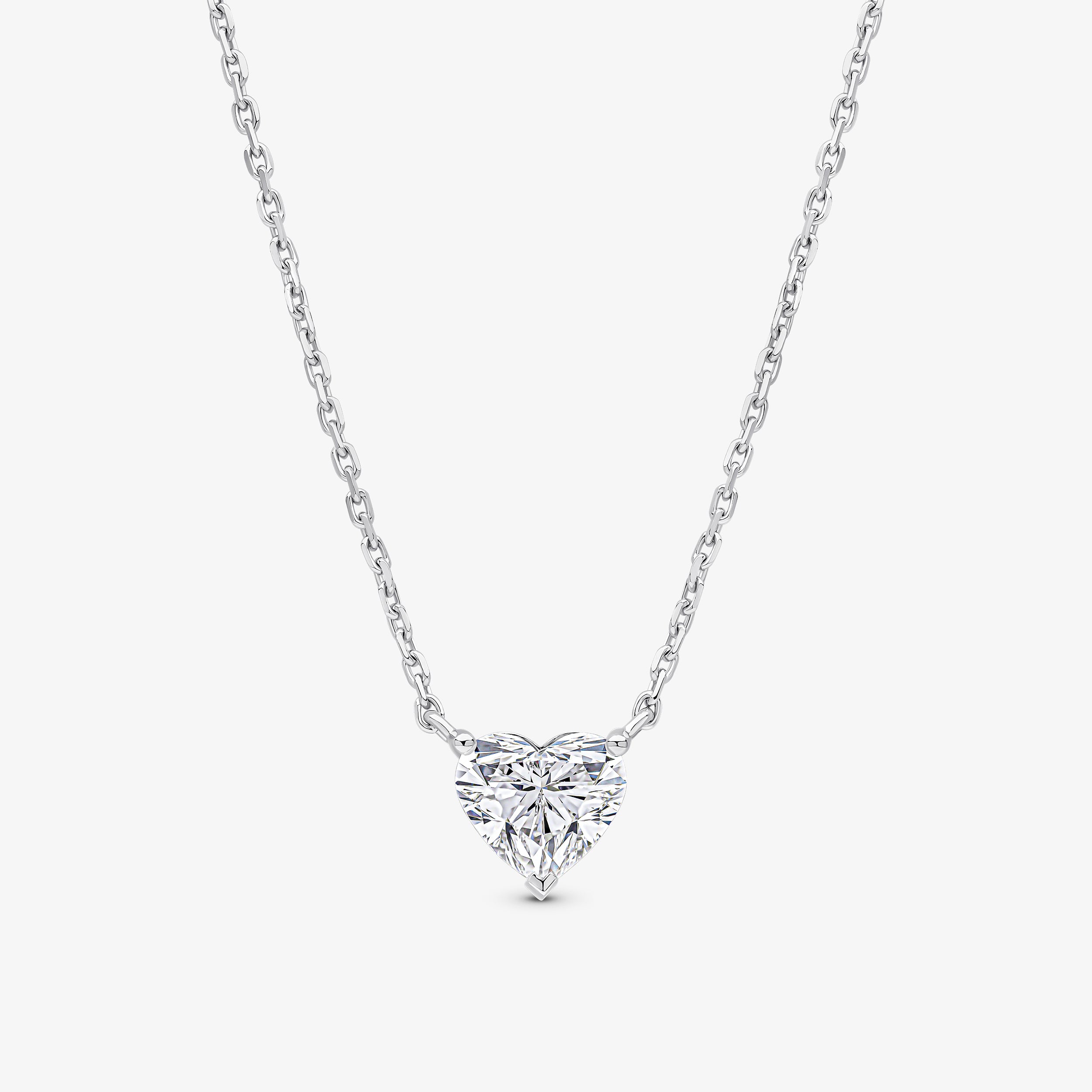 Classic Heart Pendant - Eternal Collection - Bezel Setting