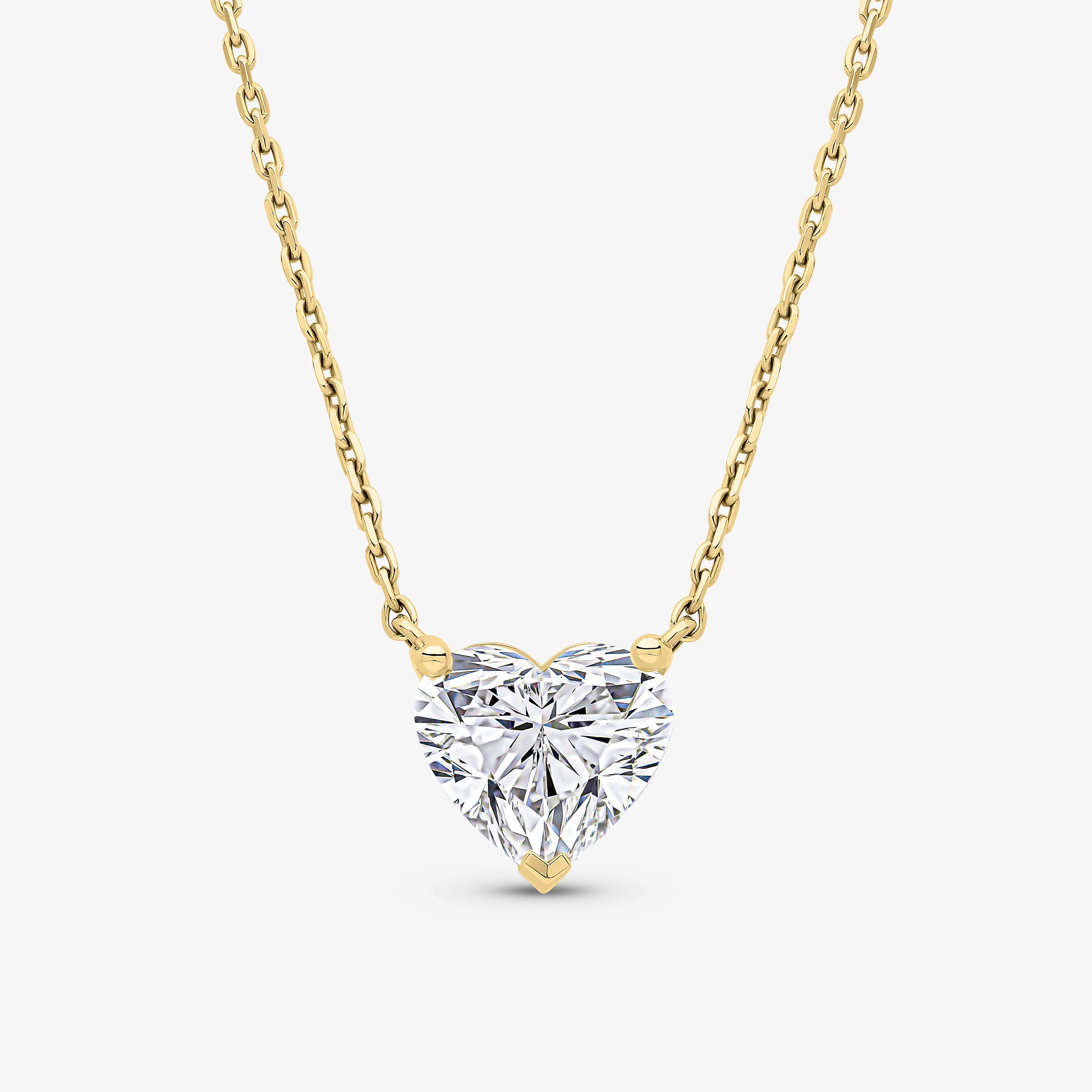 Classic Heart Pendant - Eternal Collection - Prong Setting