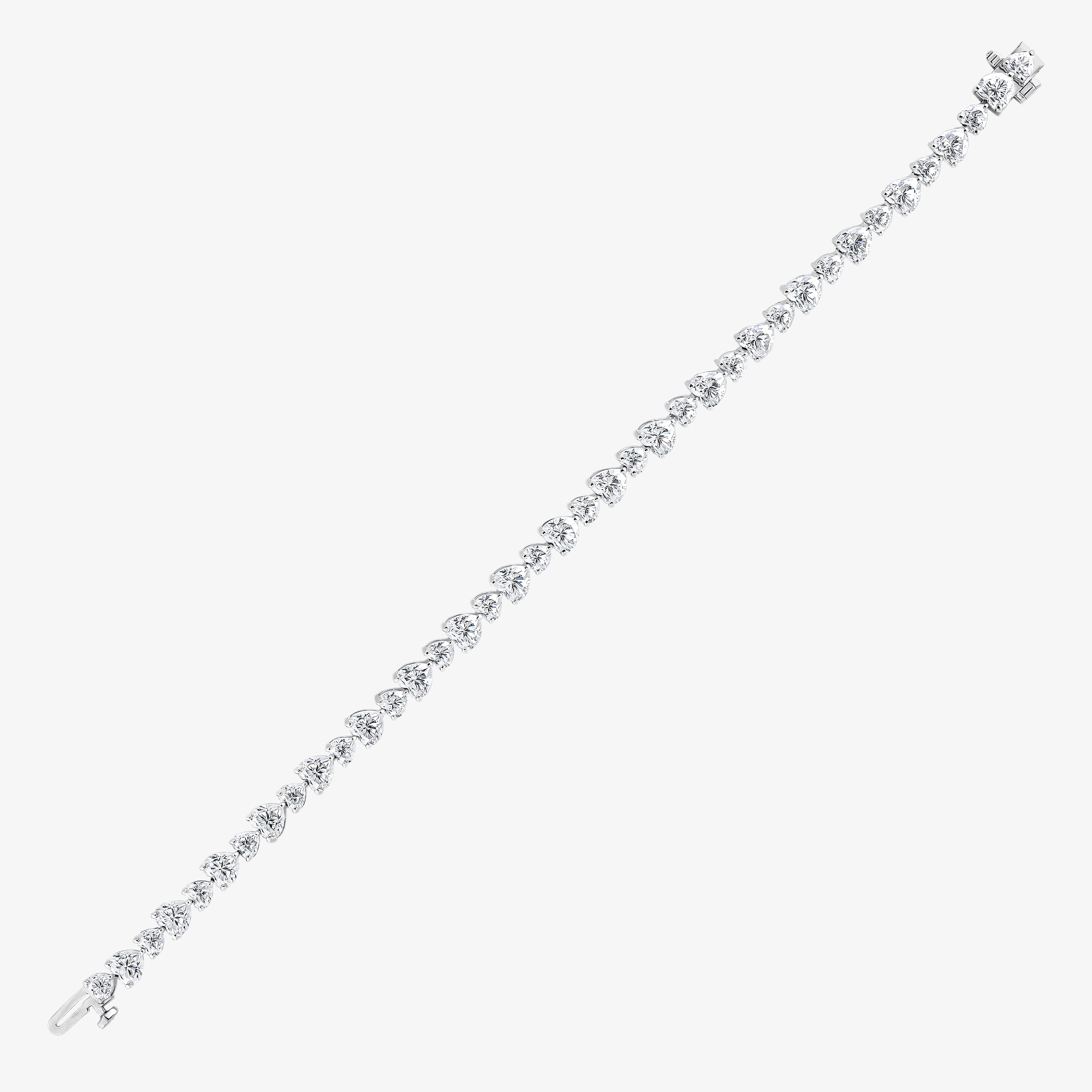 Heart Tennis Bracelet