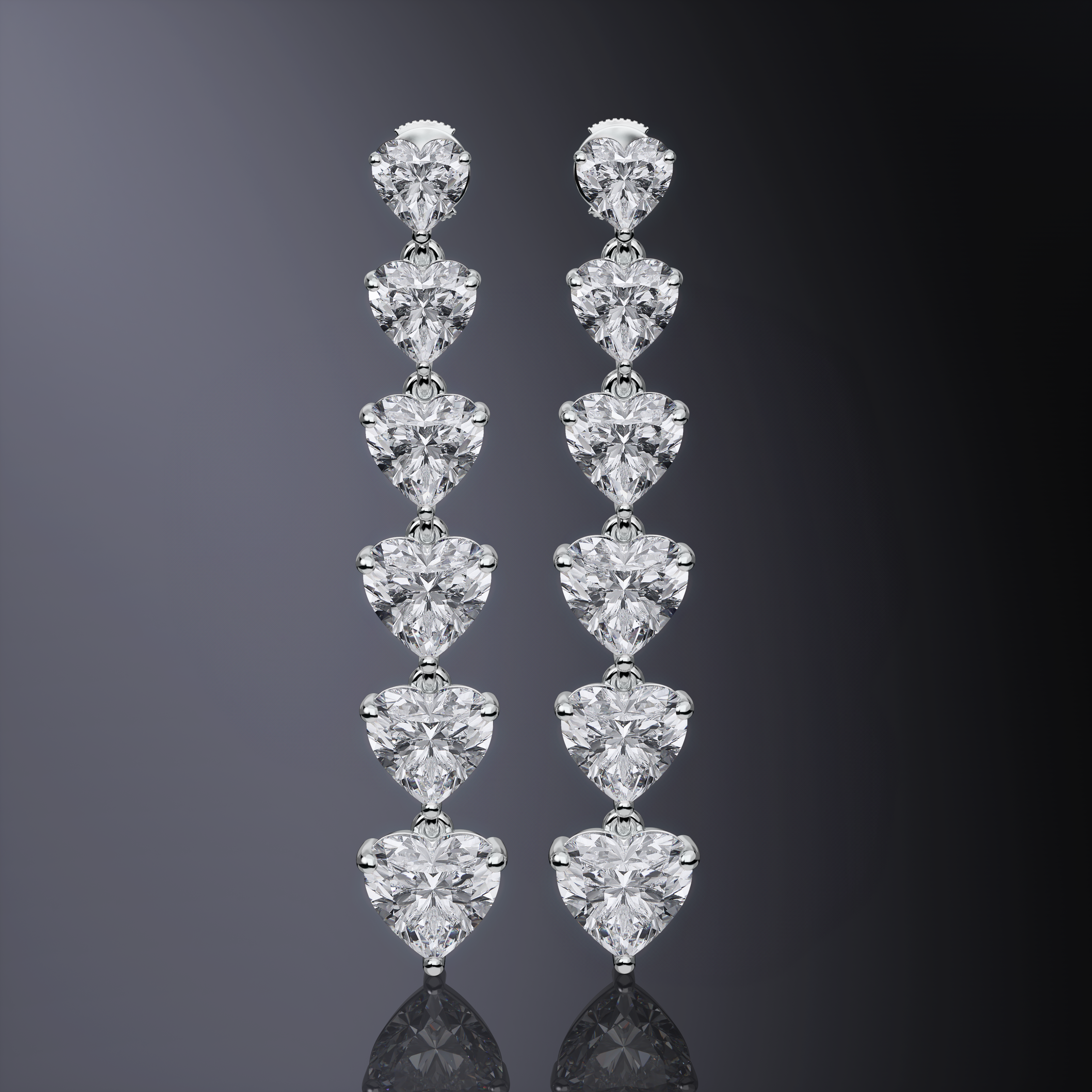Heart Drop Earrings
