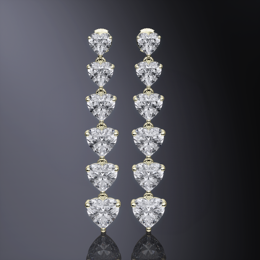 Heart Drop Earrings