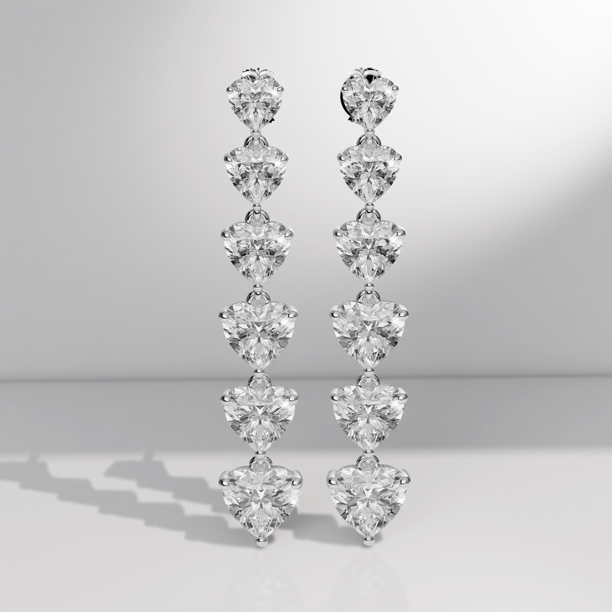 Heart Drop Earrings