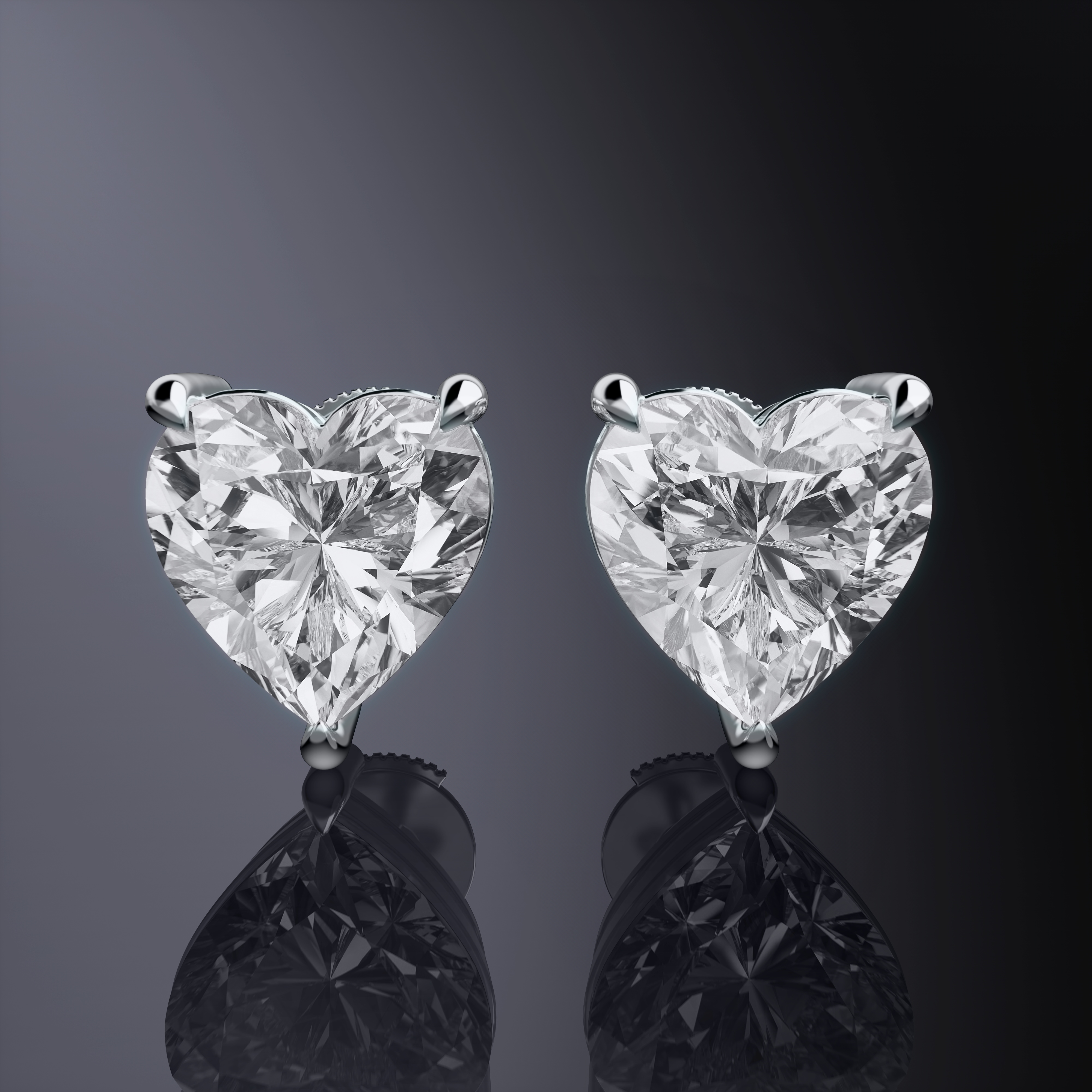 Heart Studs