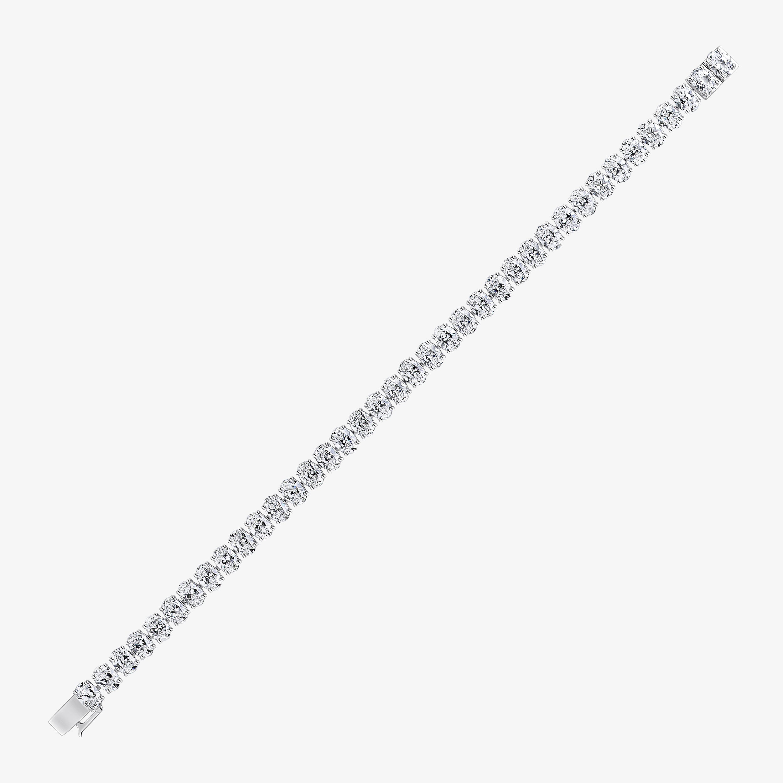 Oval Tennis Bracelet (North/South Setting) - Eternal Collection