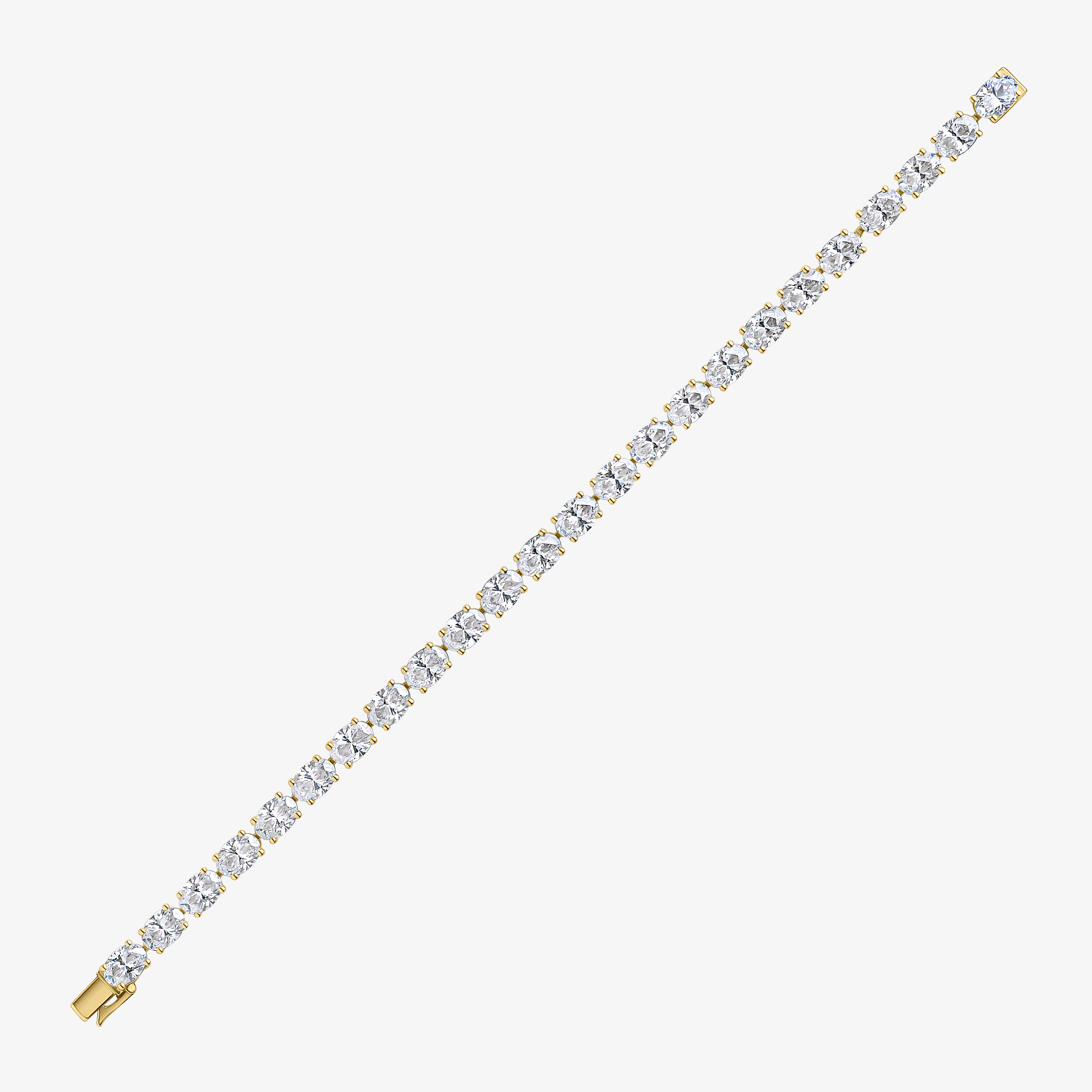 Oval Tennis Bracelet (East/West Setting) - Eternal Collection