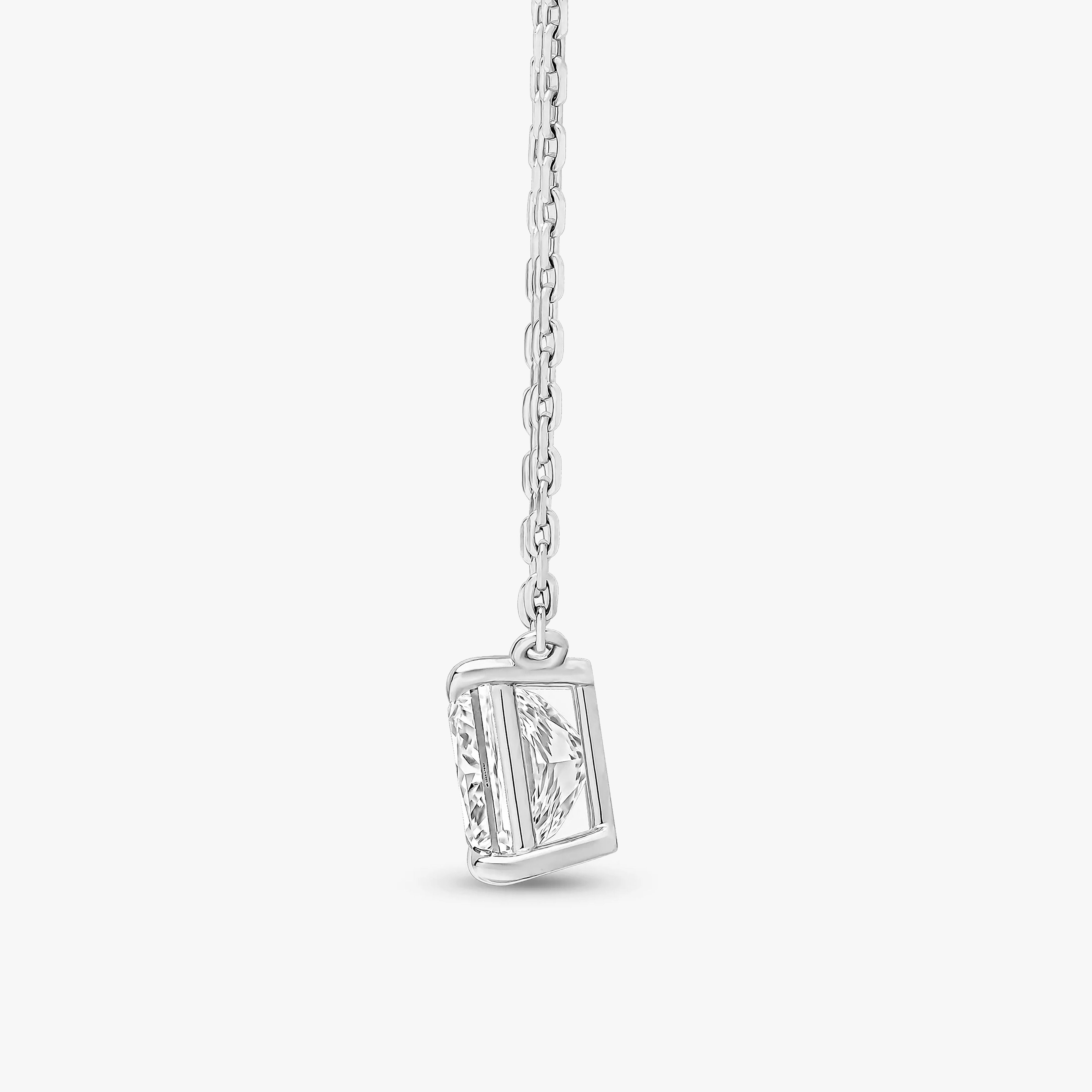 Princess Cut Prong Set Pendant
