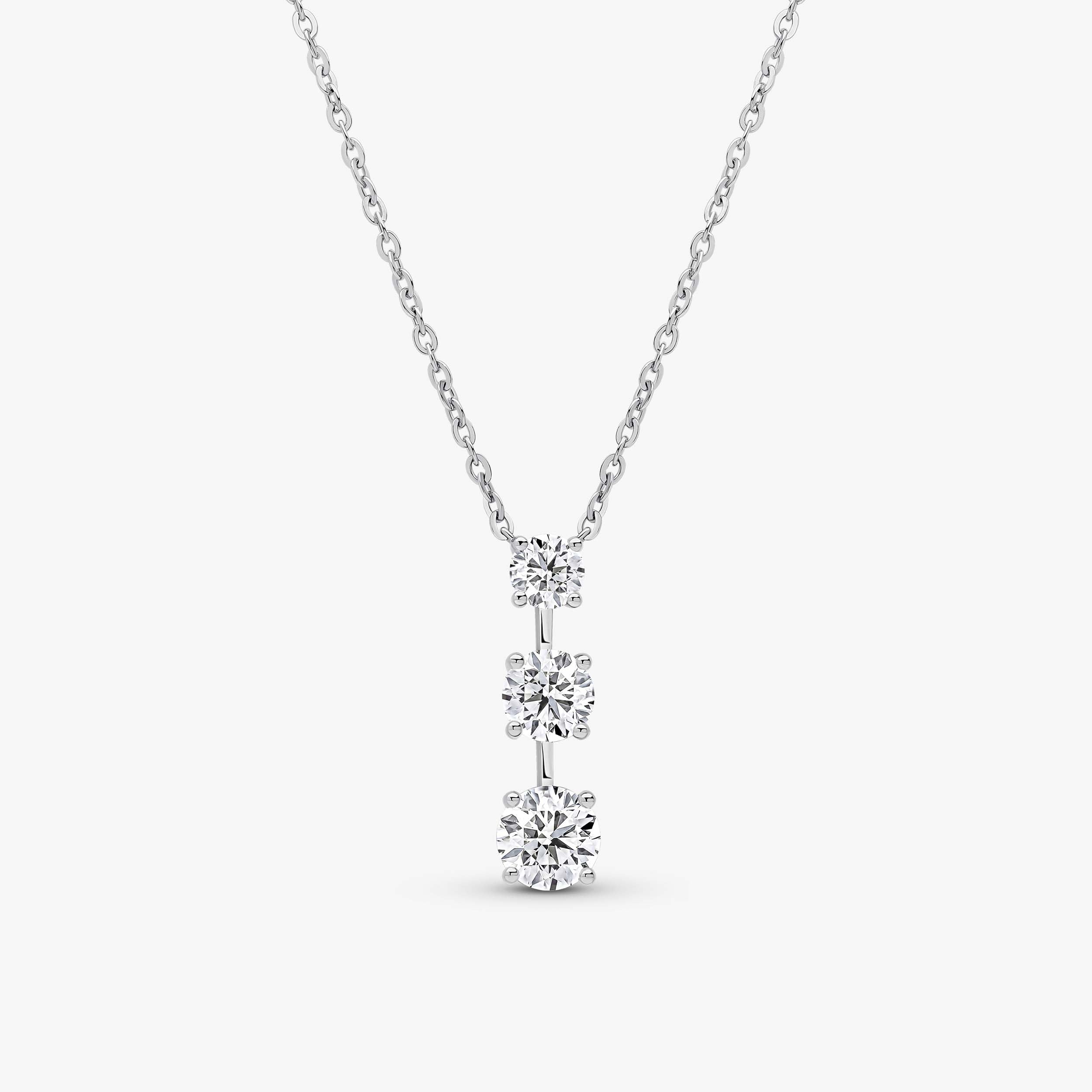 Round Brilliant Trilogy Pendant