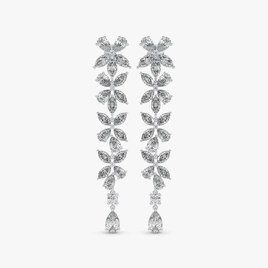 Pear & Marquise Drop Earrings