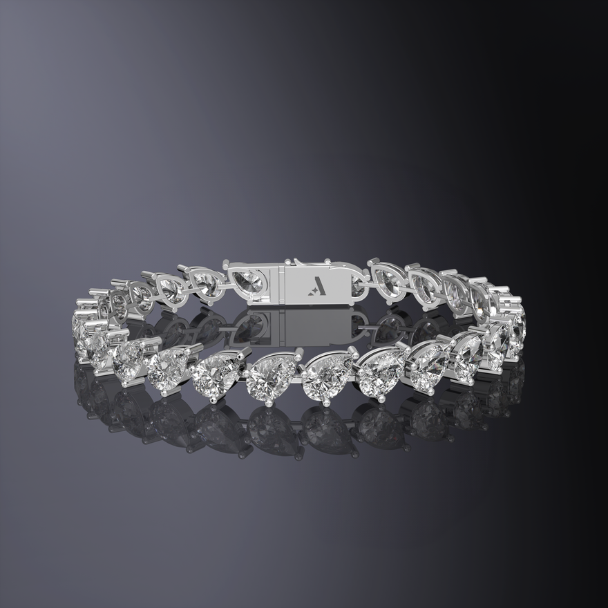 Pear Cut Tennis Bracelet
