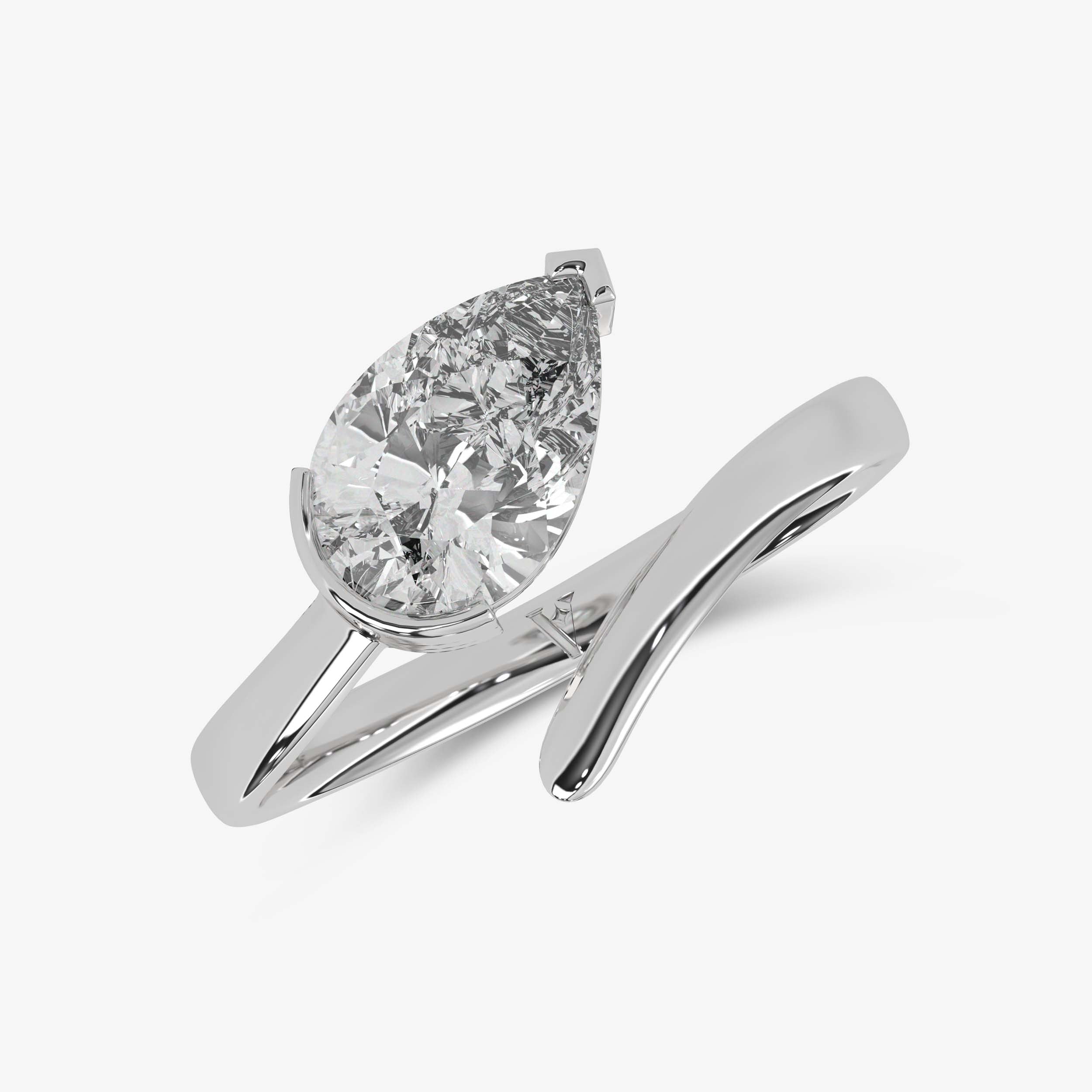 Pear Cut Diamond Ring