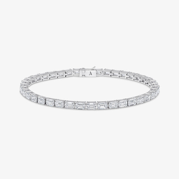 Emerald Cut Tennis Bracelet (East/West Setting)