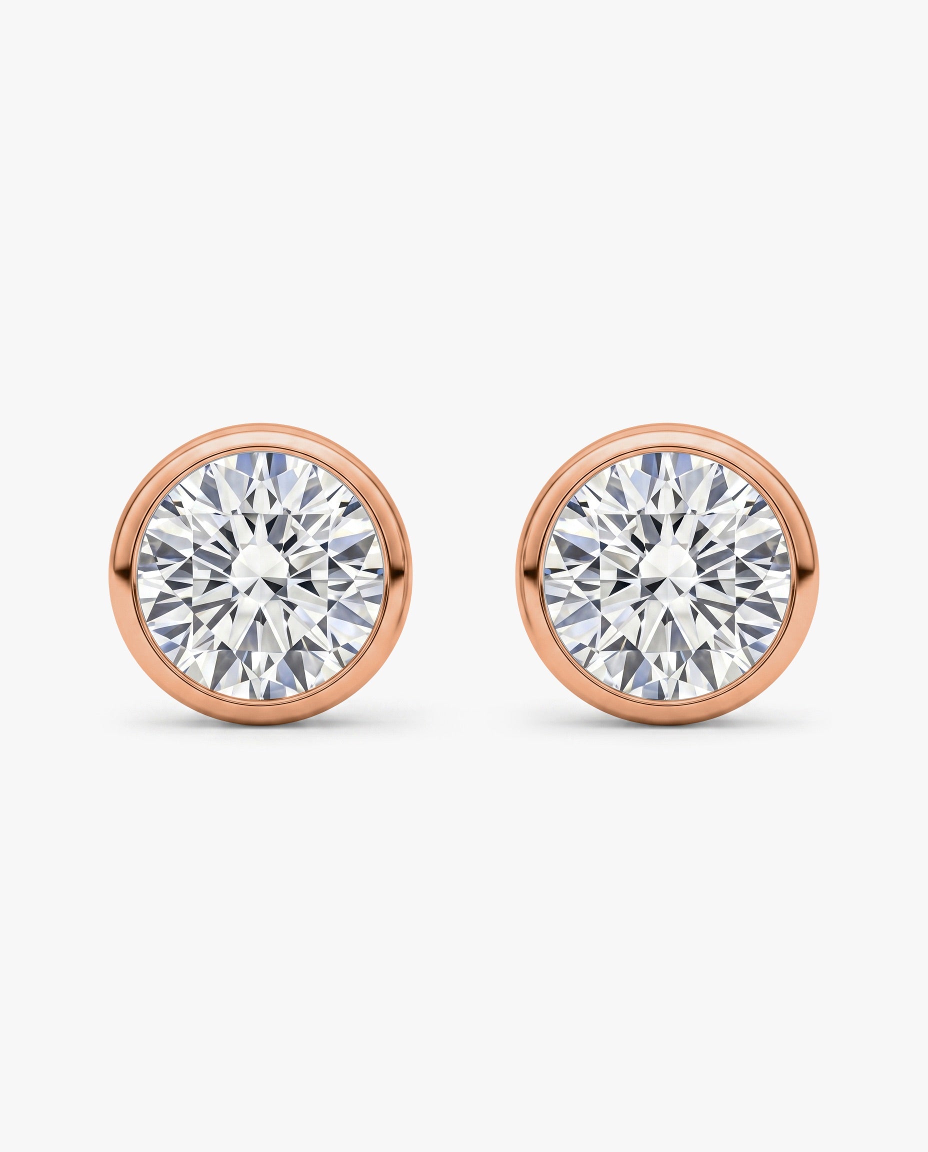 The Sadie Sparkle | Round Bezel Studs 144