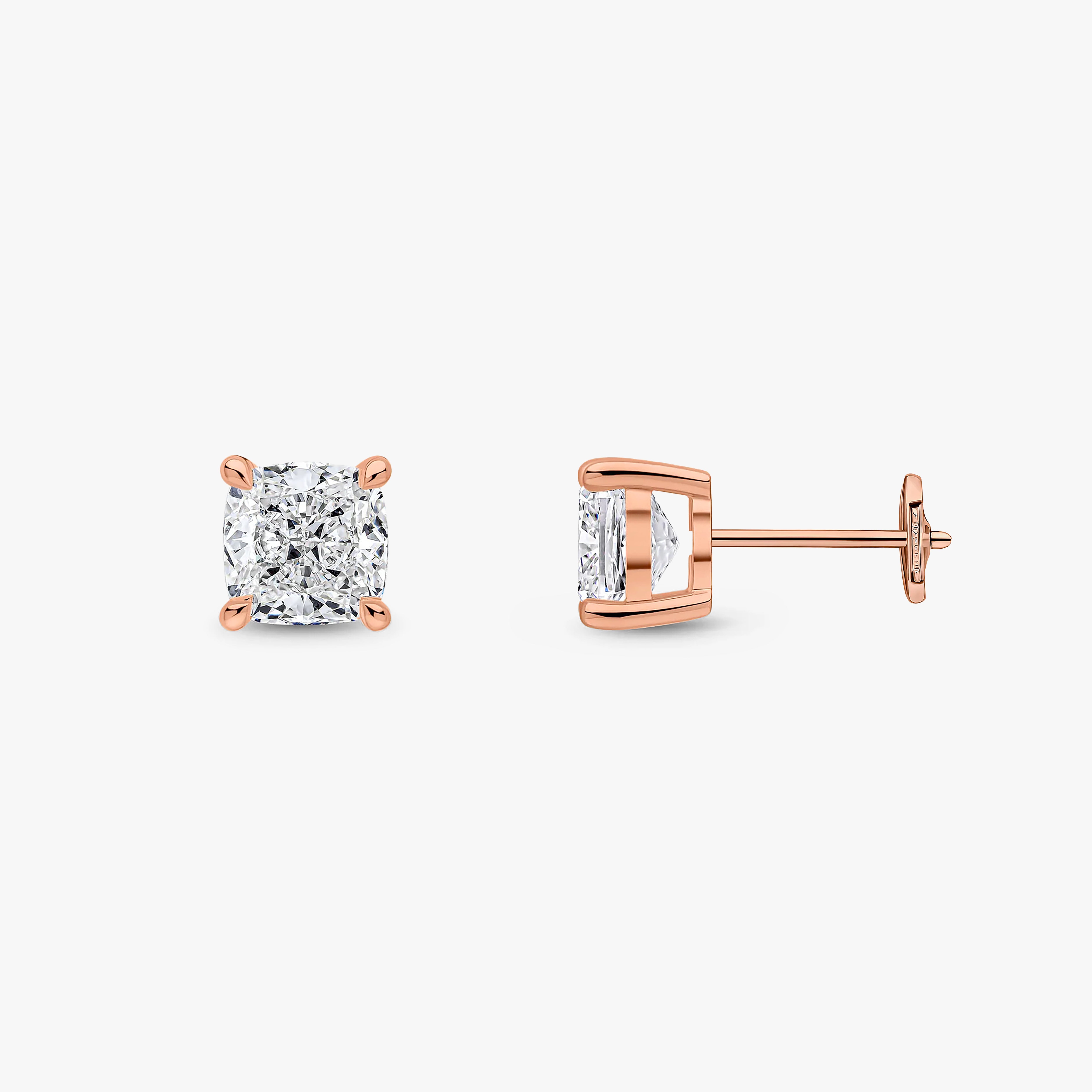 Cushion Cut Studs