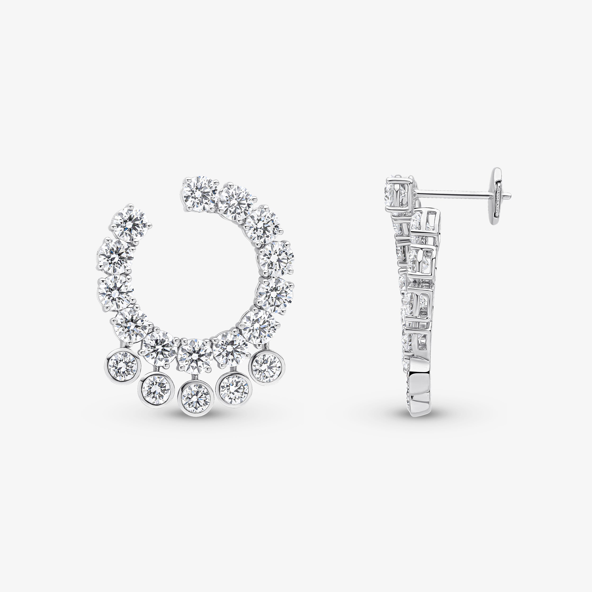 Seven Life Hoop Earrings