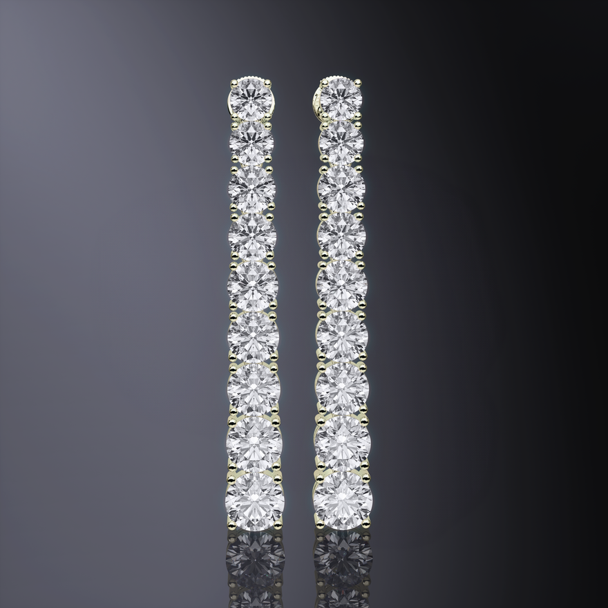 Tennis Earrings (Graduated) - Eternal Collection