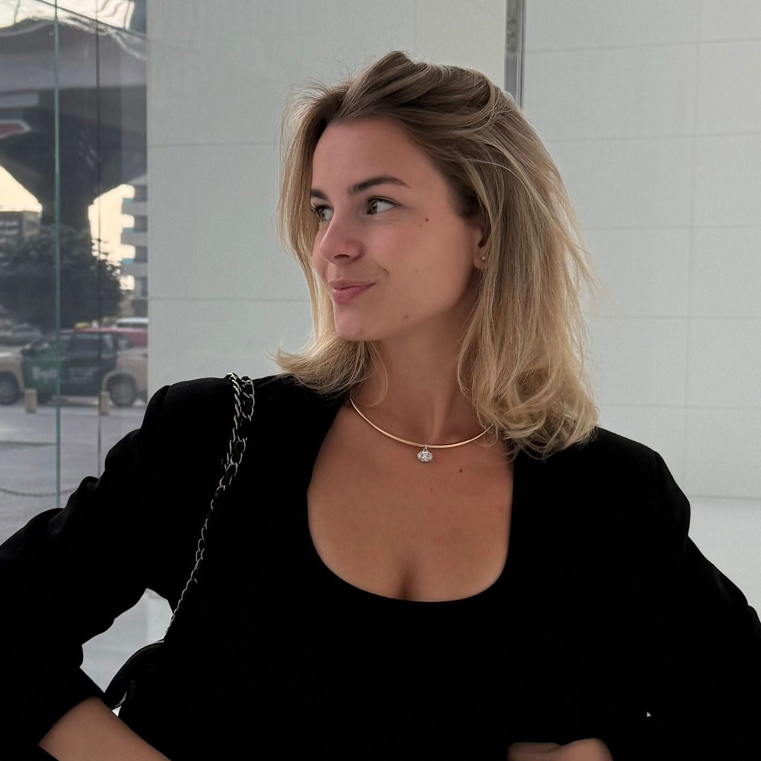 Oval Bezel Diamond Choker