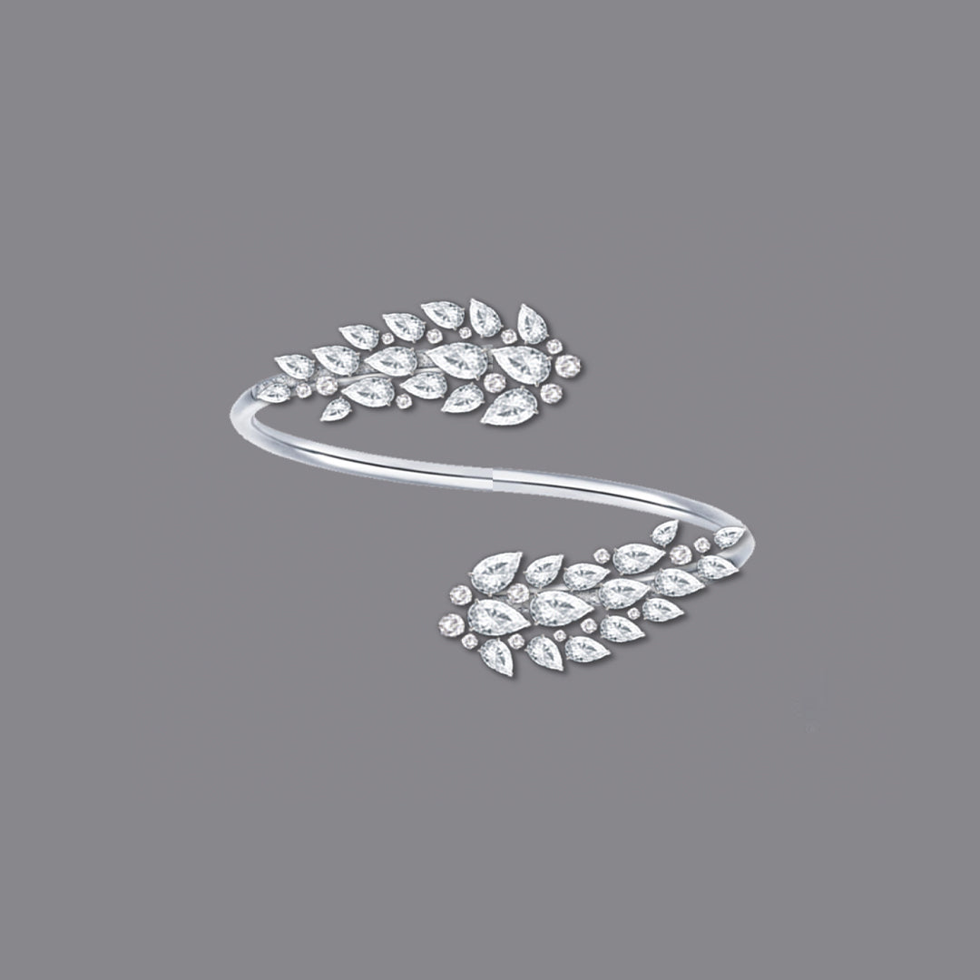 Diamond Leaf Bracelet