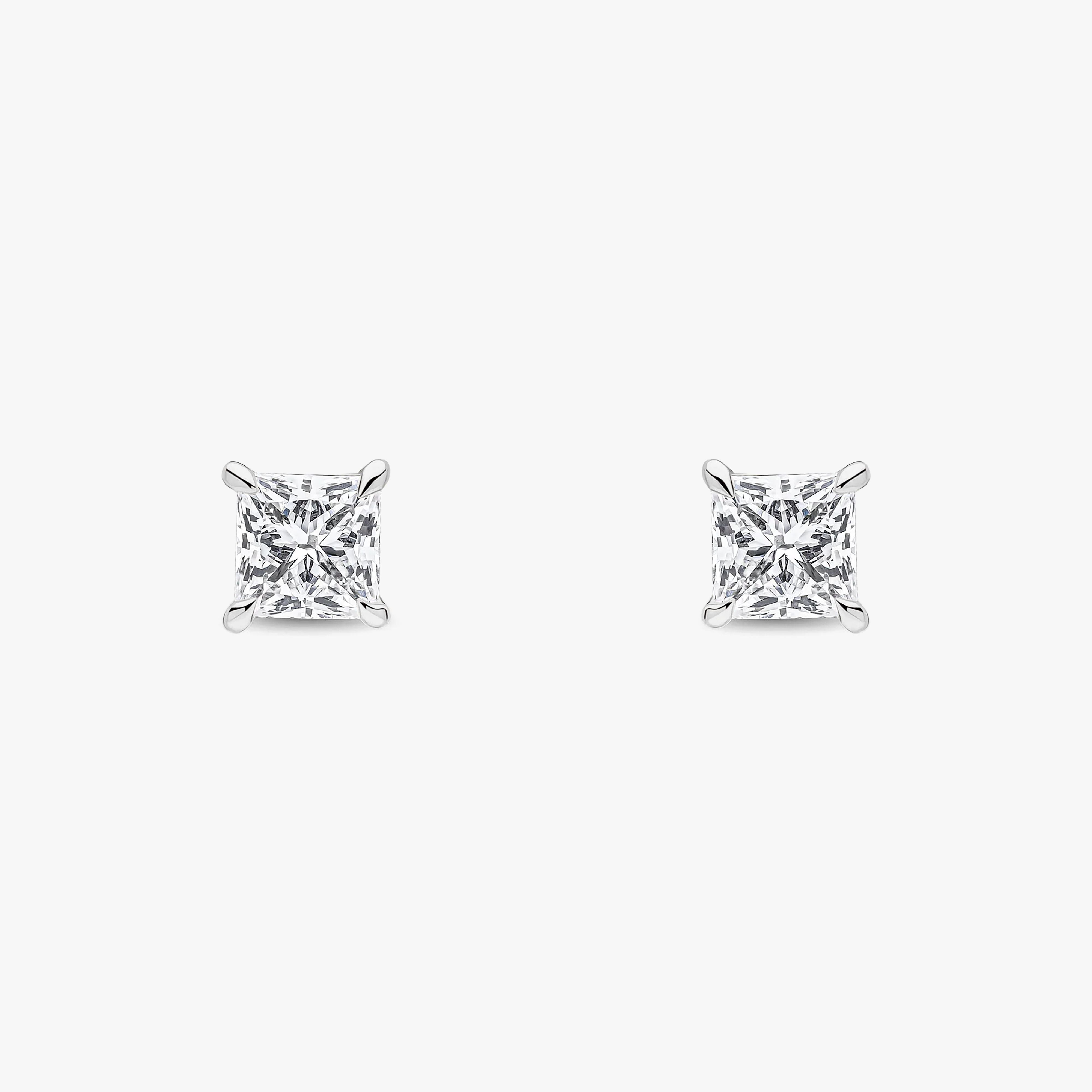 Princess Cut Studs