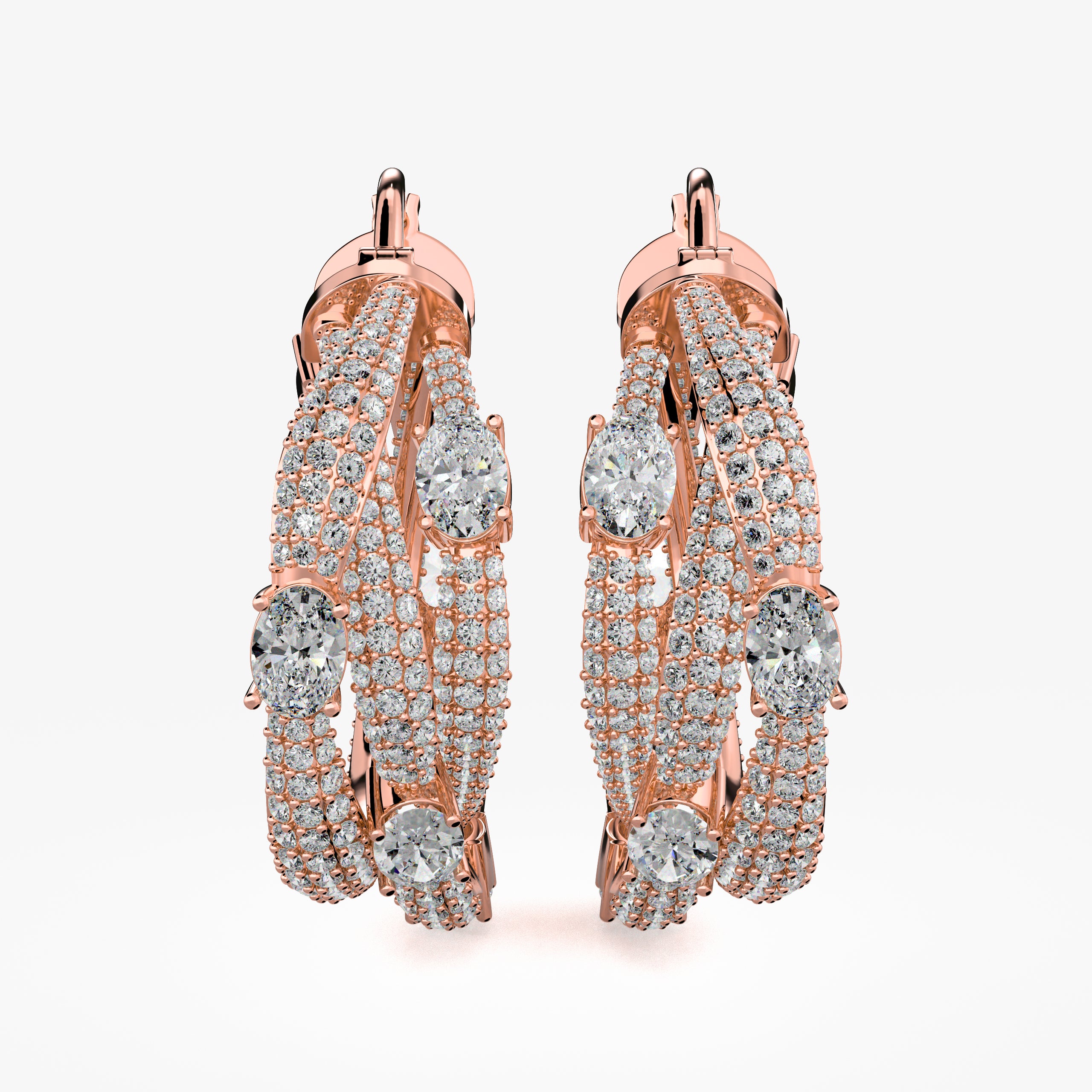 Roma 3-Layer Hoop Earrings