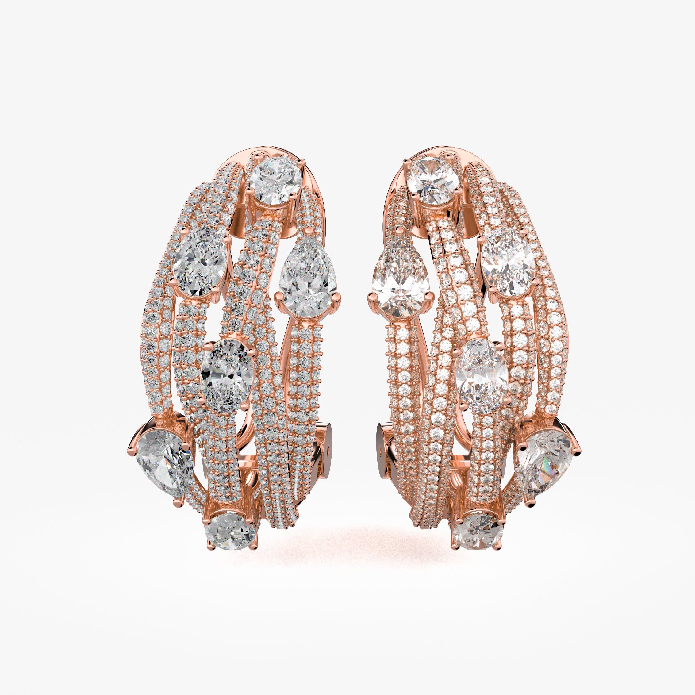 Roma 5-Layer Hoop Earrings