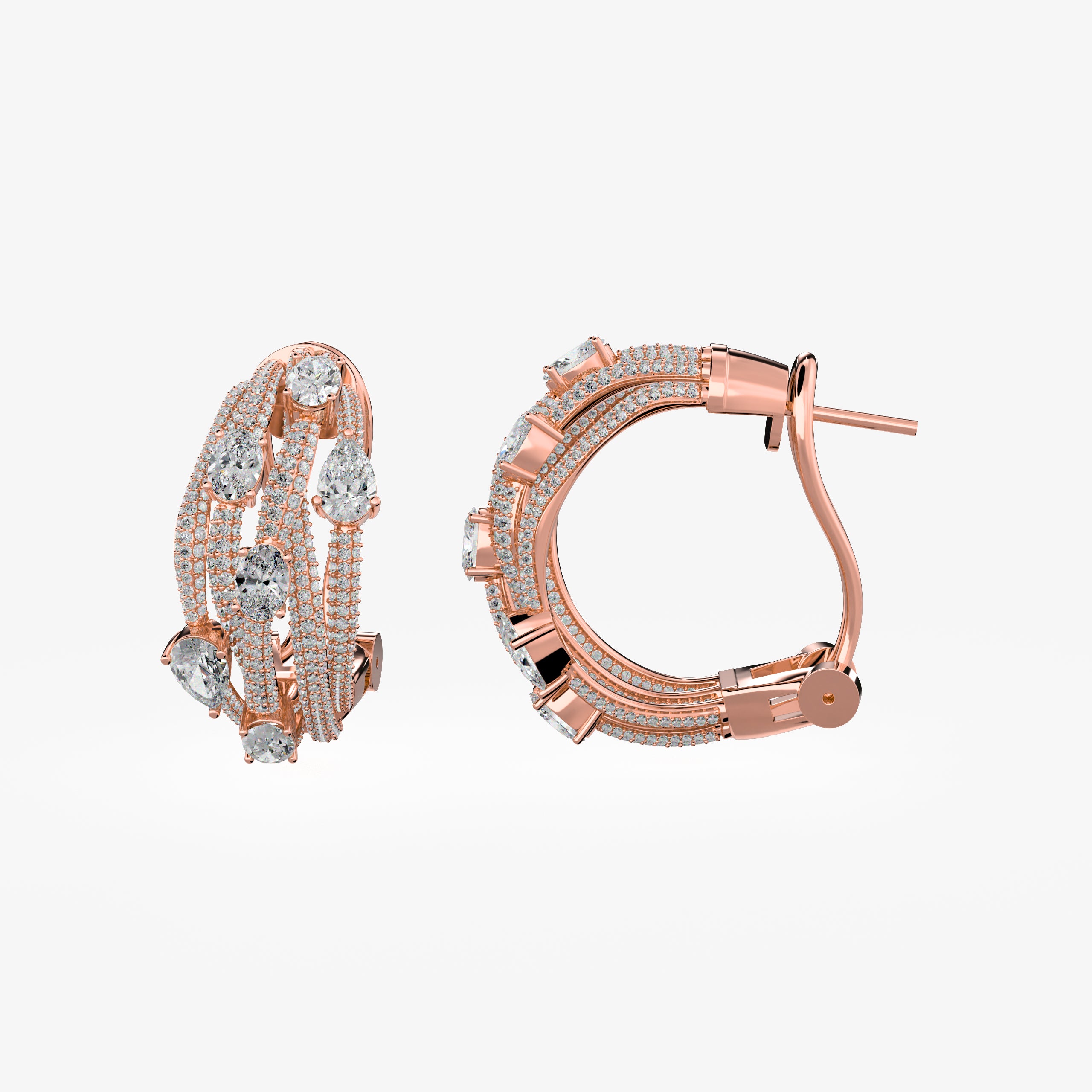 Roma 5-Layer Hoop Earrings